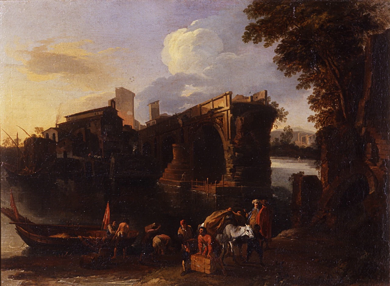Veduta del Ponte Rotto a Roma - Museo di Casa Martelli, Firenze